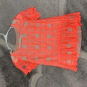 Neon pink blouse never worn like new